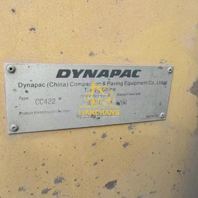 Good Condition Dynapac CC422 Vibratory Smooth Drum Roller Supplier 4 2