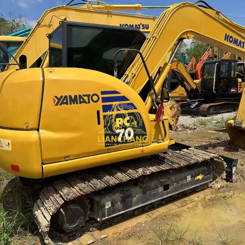 Japanese made used komatsu pc70 8 excavator second hand original digger 6