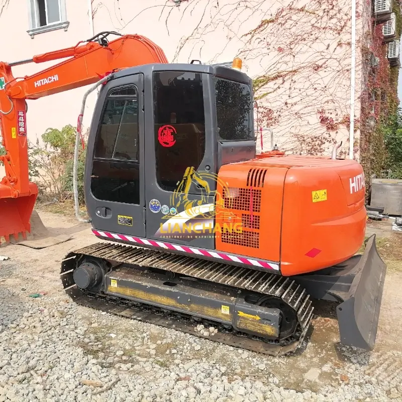 Original used Hitachi ZX70 with push blade excavator 2