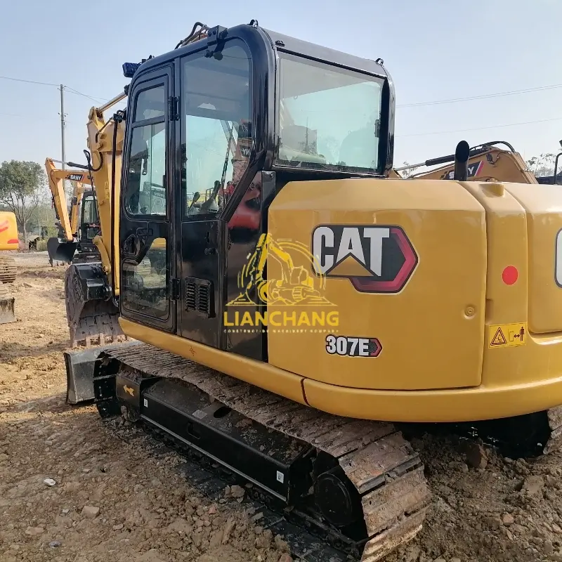 Second Hand CAT 307E Excavator Used Engineering Machinery with Dozer Blade 2