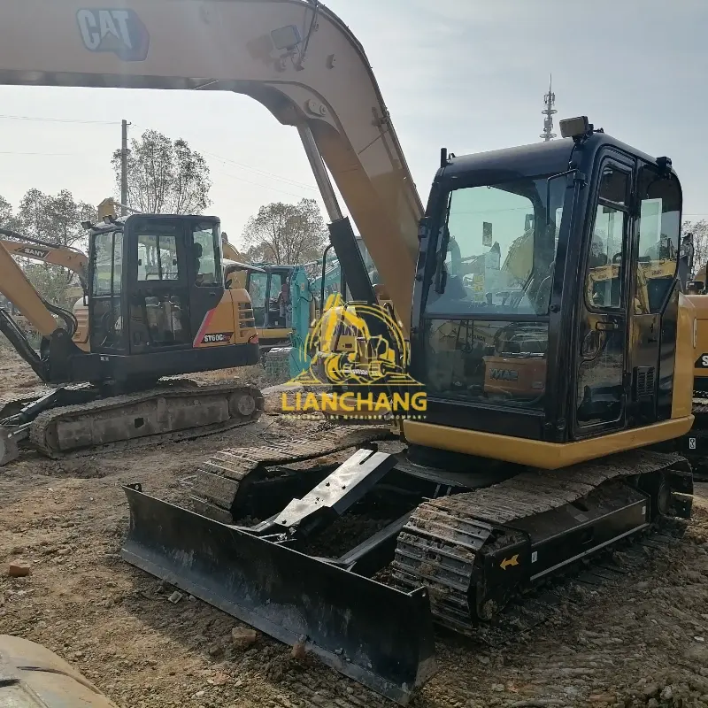 Second Hand CAT 307E Excavator Used Engineering Machinery with Dozer Blade 3