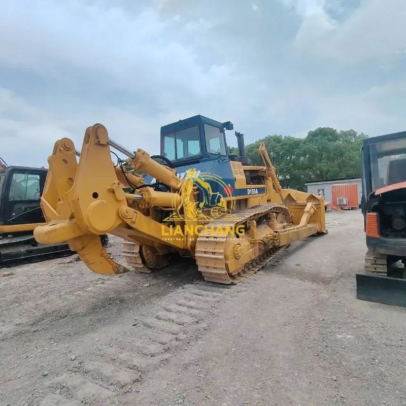 Second Hand Used Komatsu 155 Dozer Bulldozer with Good Work Condition on Sale 1