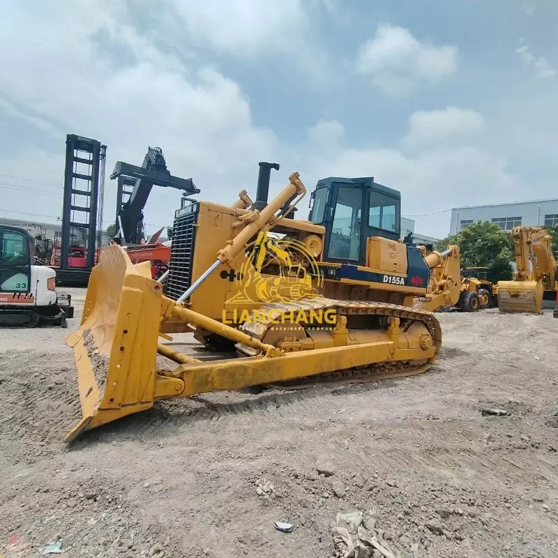 Second Hand Used Komatsu 155 Dozer Bulldozer with Good Work Condition on Sale 3