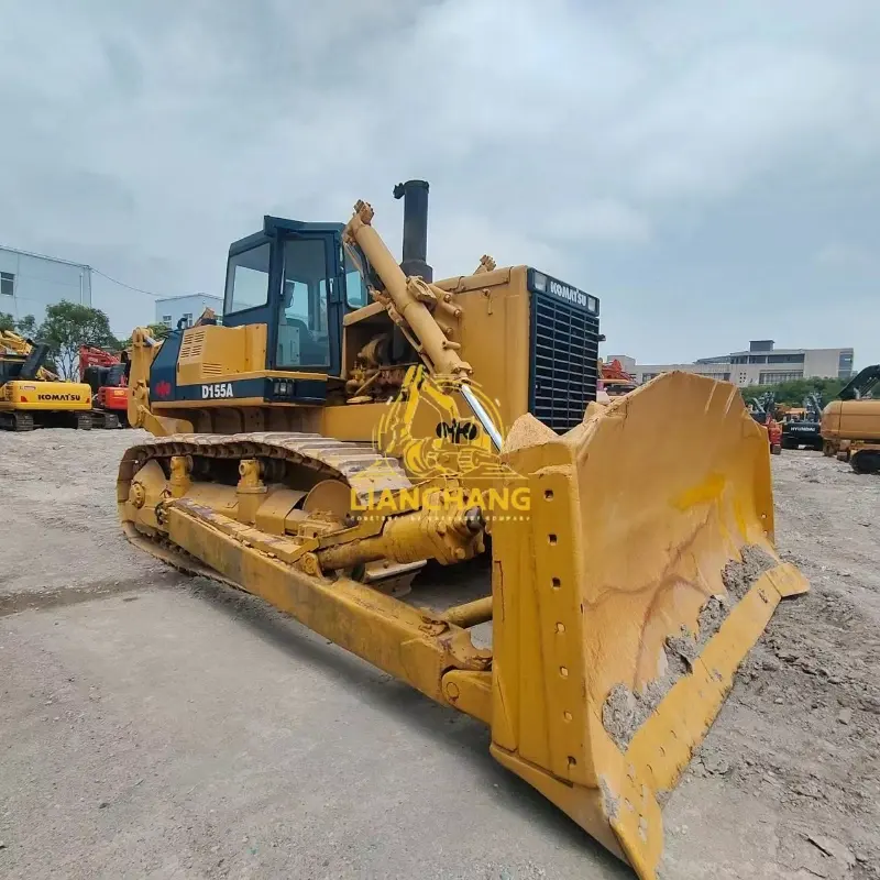 Second Hand Used Komatsu 155 Dozer Bulldozer with Good Work Condition on Sale 4