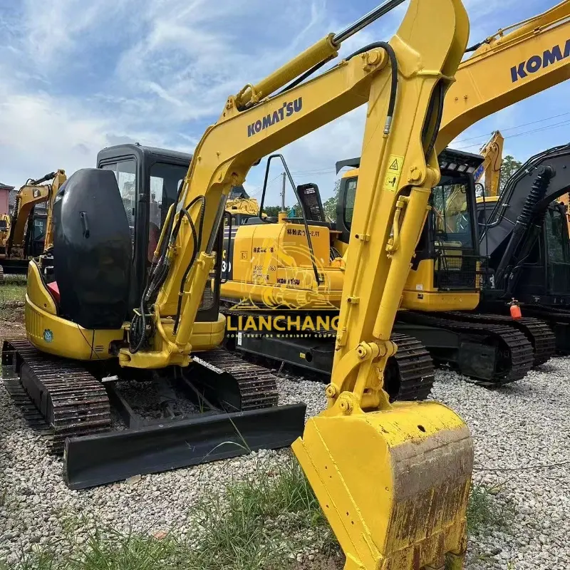 Second hand KOMATSU PC35 hydraulic crawler excavator mini digger 6