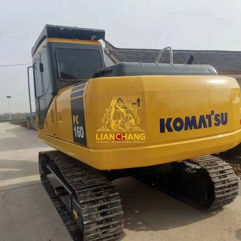 USED KOMATSU 160 7 earth moving excavator Komatsu Pc 160 7 Digger 3