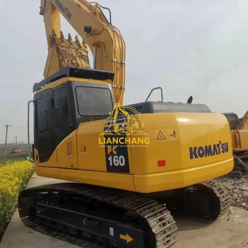 USED KOMATSU 160 7 earth moving excavator Komatsu Pc 160 7 Digger 5